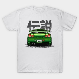 Monster Skyline GTR R34 (Envy Green) T-Shirt